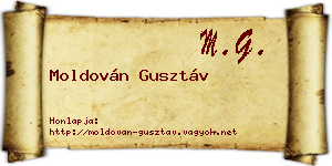 Moldován Gusztáv névjegykártya